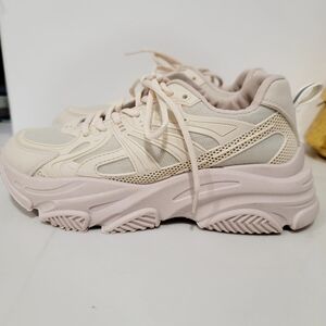 Madden Girl Mightty platform sneakers in  beige /taupe color. Size 8.5